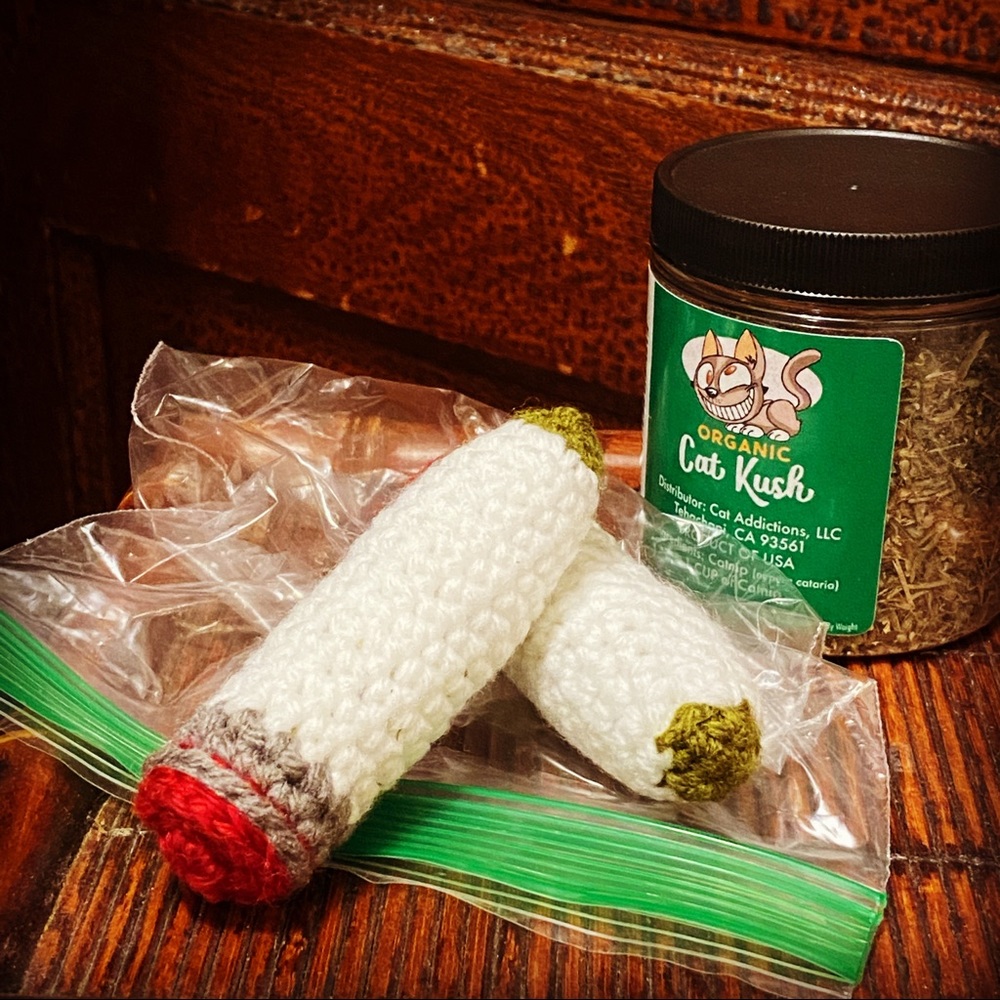 Handmade Crochet Catnip Cat Toys set of 3